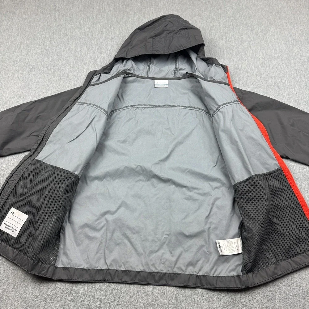 Columbia Jacket‎ Youth Boys Medium 10/12 Black Glennaker Hooded Windbreaker Kids